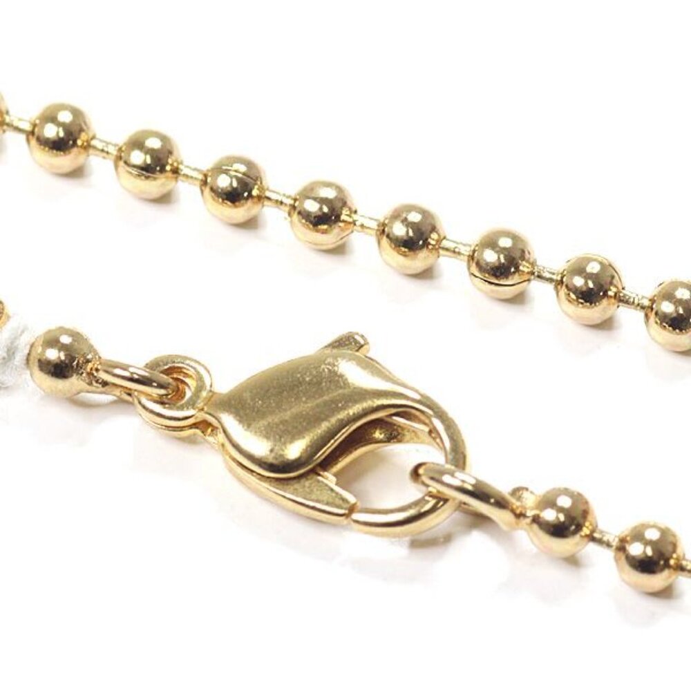 Dior Houndstooth Long Necklace Gold Color Metal 81.5 cm CD Logo - Picture 5 of 6